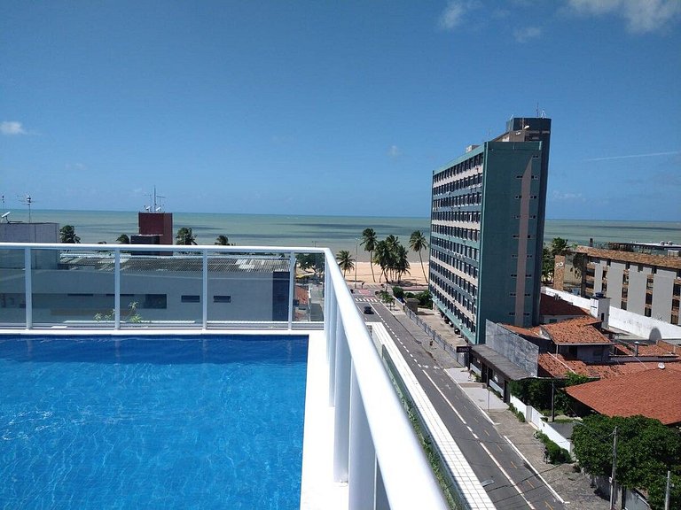 OCB511. 1Q 4 pessoas. Com varanda. No Cabo Branco.
