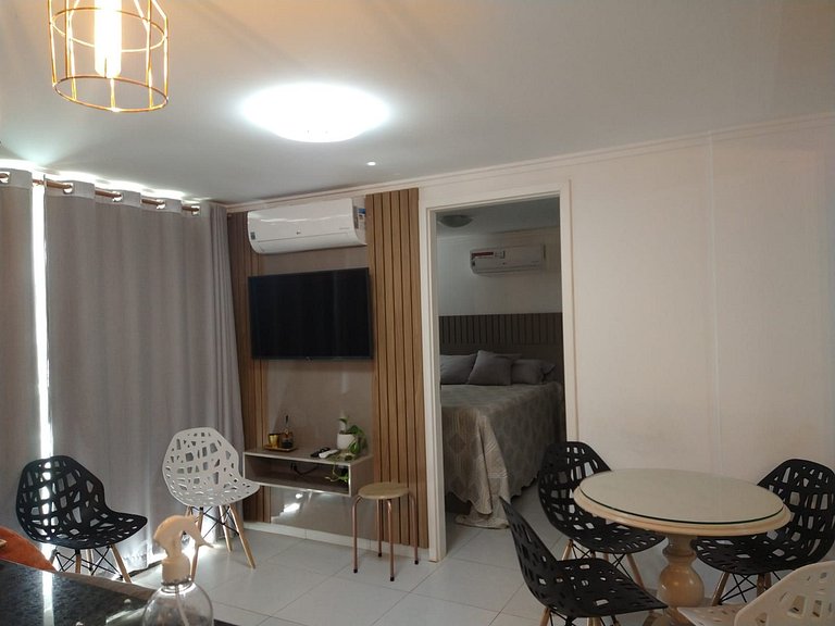 OCB111 Apartamento Extra. 1Q, 5p. A 50 m. da praia do Cabo B