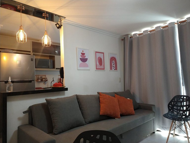 OCB111 Apartamento Extra. 1Q, 5p. A 50 m. da praia do Cabo B