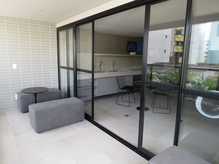 OCE509 Flat NOVO Praia Cabo Branco. João Pessoa