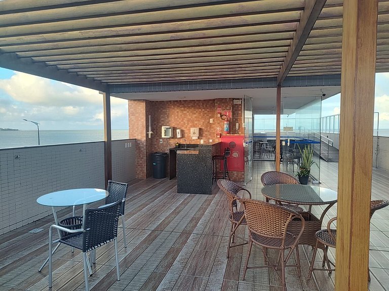 Excelente Flat Frente Mar no Bessa
