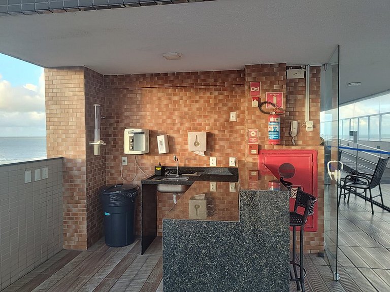Excelente Flat Frente Mar no Bessa