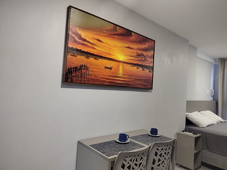 Excelente Flat Frente Mar no Bessa