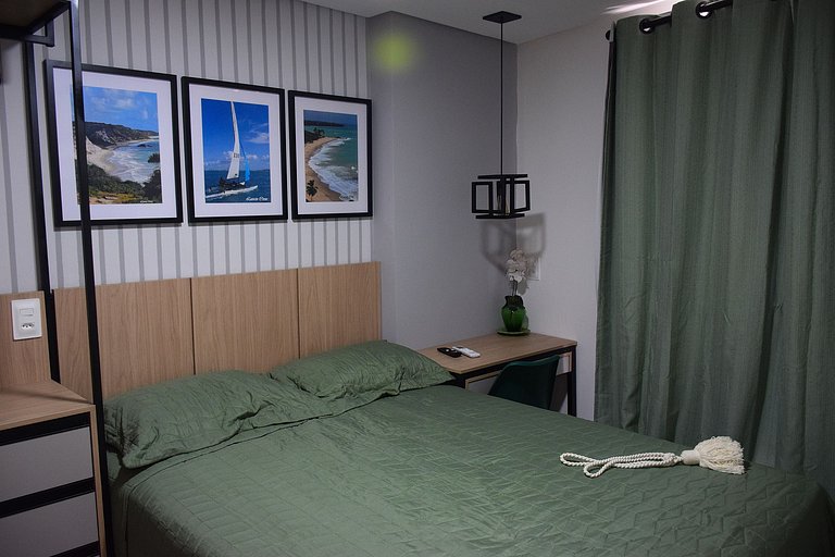 OCE509 Flat NOVO Praia Cabo Branco. João Pessoa