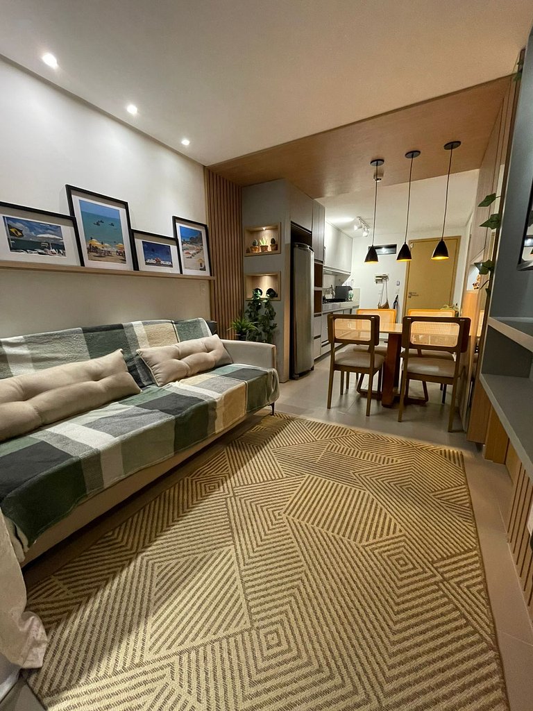 OCE509 Flat NOVO Praia Cabo Branco. João Pessoa