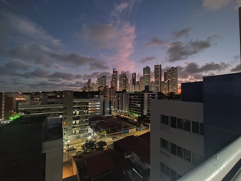 ATL302 na praia do Cabo Branco. 2 quartos, até 7 pax.